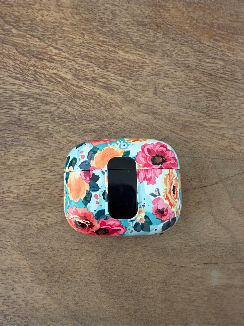 Wireless Earbuds Charging Case Cover - Floral Blue
